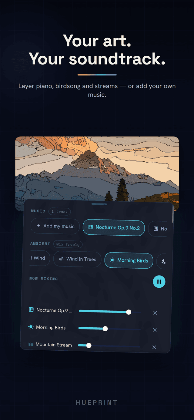 Onboarding moment - a photo becoming a paintable numbered template in seconds